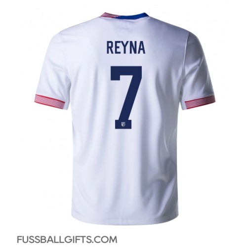 Vereinigte Staaten Giovanni Reyna #7 Fußballbekleidung Heimtrikot Copa America 2024 Kurzarm